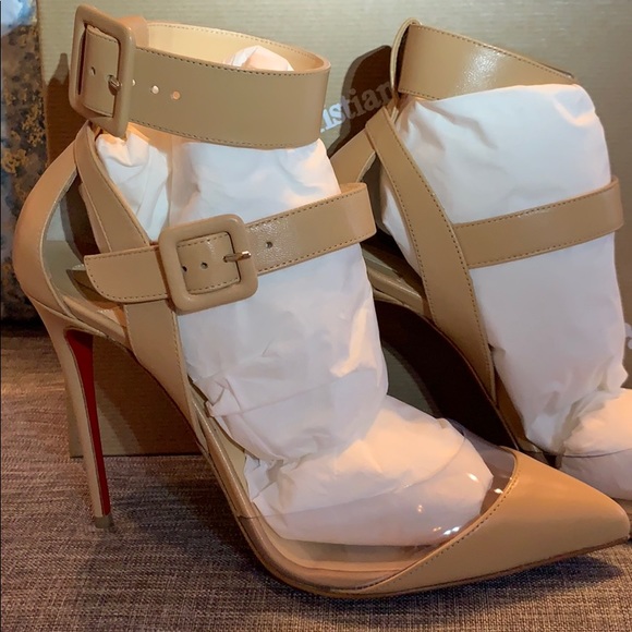 BNIB nude Louboutin Multimiss 100 Kid/PVC pumps - Picture 3 of 8